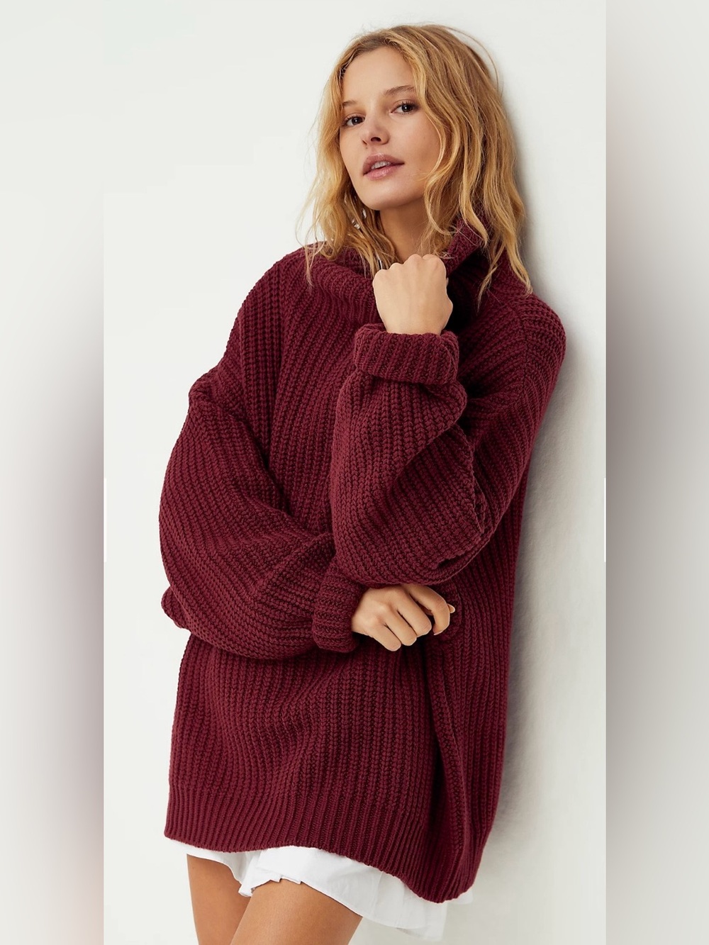 Free People “Swim Too Deep” Pullover Sweater